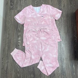 FIGS F*ck Breast Cancer Scrub Set